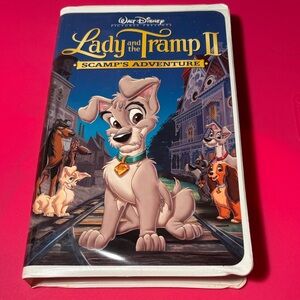 Disney Lady and the Tramp II Scamp's Adventure VHS - Blue and Pink